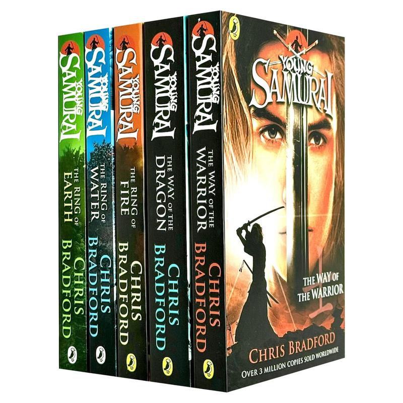 Young Samurai Series 5 Books Collection Set By Chris Bradford (The Ring of Earth, The Ring of Water, The Ring of Fire, The Way of the Dragon & The Way of the Warrior)