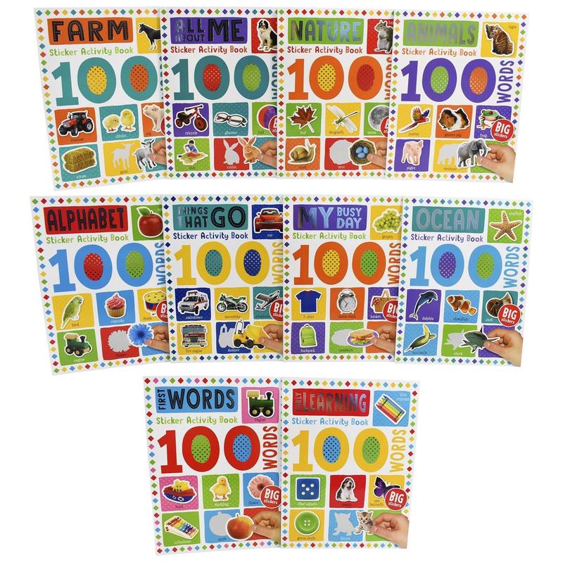 100 Words Sticker Activity Book 10-set