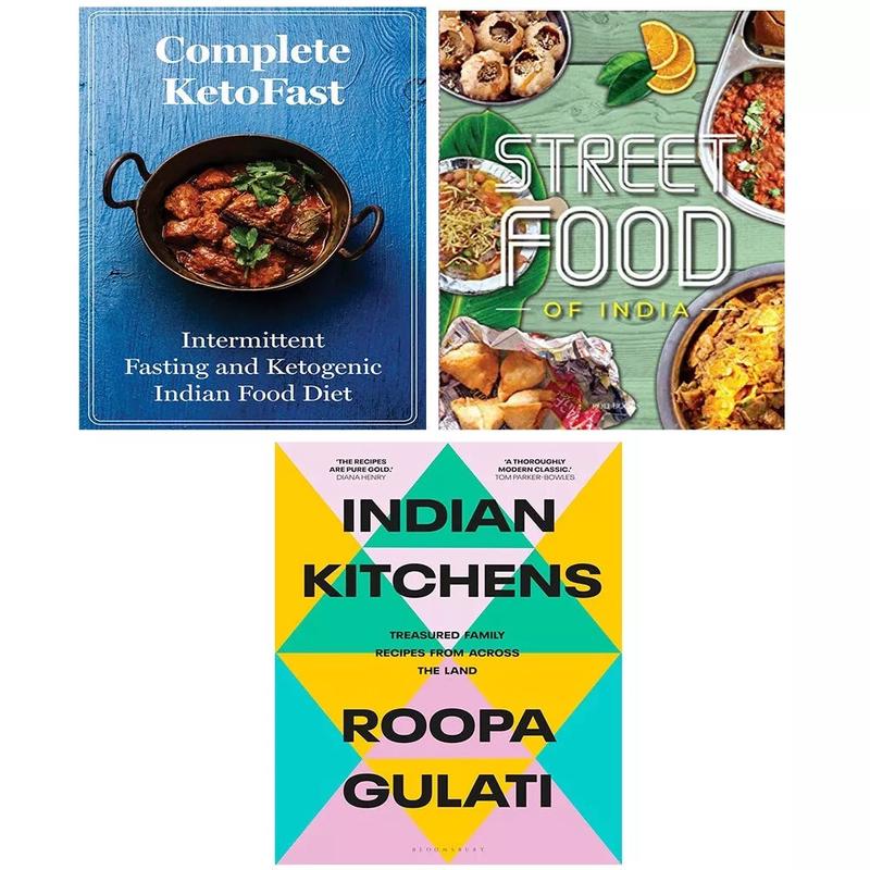 Indian Kitchens, Complete KetoFast, Fresh Easy Indian Street Food 3 Books Set