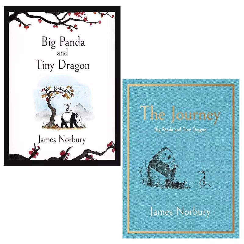 James Norbury Collection 2 Books Set Big Panda Tiny Dragon, Journey Hardcover