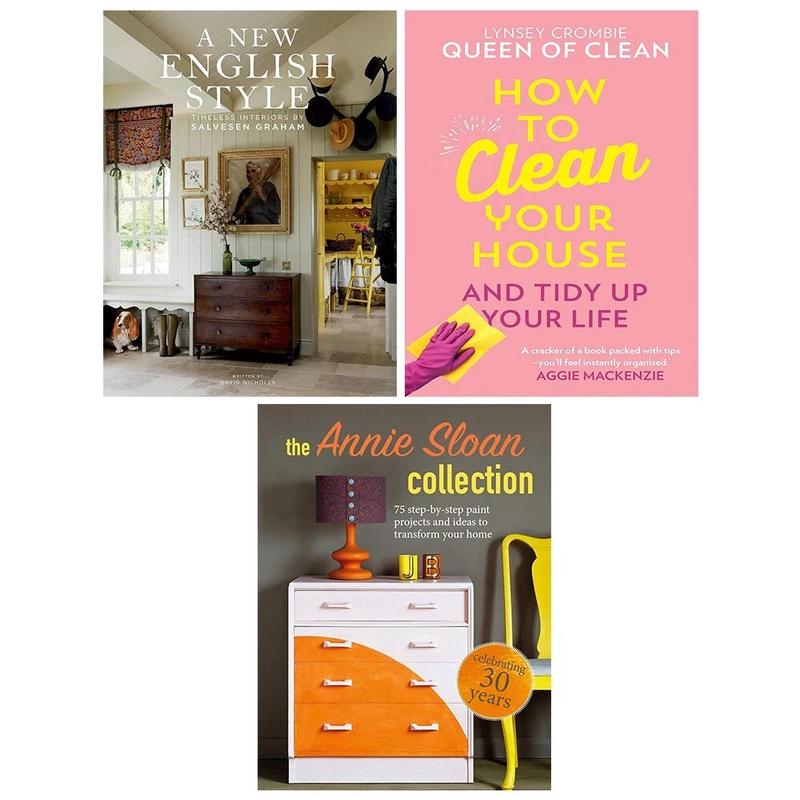 Annie Sloan (HB), A New English Style,How To Clean Your House HB 3 Books Set
