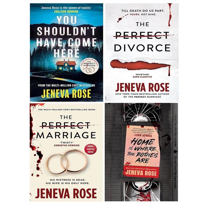 Jeneva Rose Collection 4 Books Set (Perfect Marriage, Perfect Divorce,Home Is Whe)