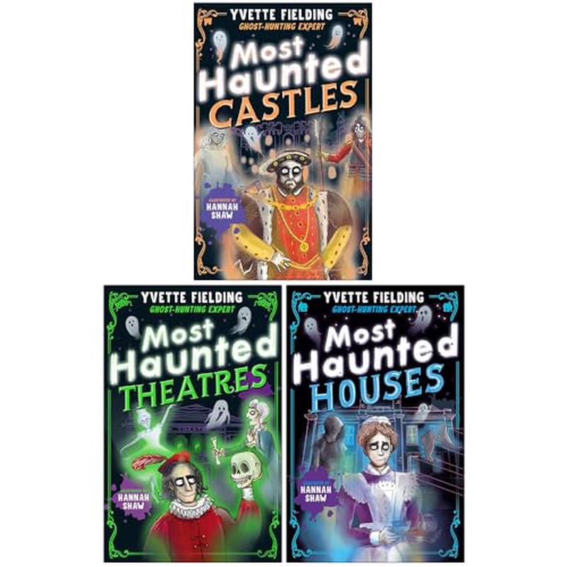 Yvette Fielding 3 Books Collection Set (Most Haunted Castles, Most Haunted Theatres and Most Haunted Houses)