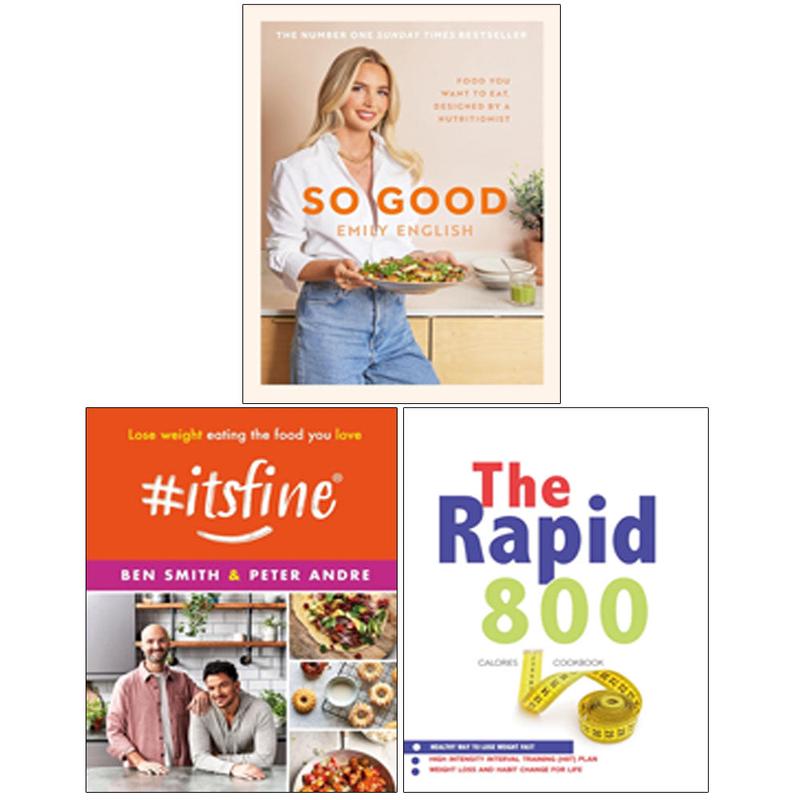 So Good(HB), #ItsFine(HB), The Rapid 800 Cookbook 3 Books Collection Set