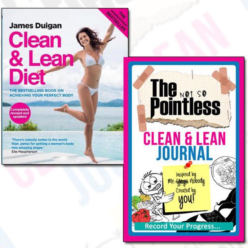 James Duigan Clean & Lean Diet Journal Collection 2 Books Bundle Set