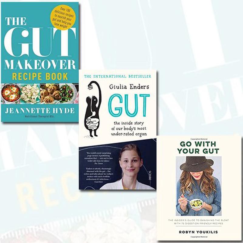 Gut Makeover, Giulia Enders Gut and Go With Your Gut Recipes 3 Books Bundle Collection Set